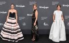 Nieves Álvarez, Chiara Ferrragni e Isabelle Junot en la MBFWM. (Foto: Europa Press)