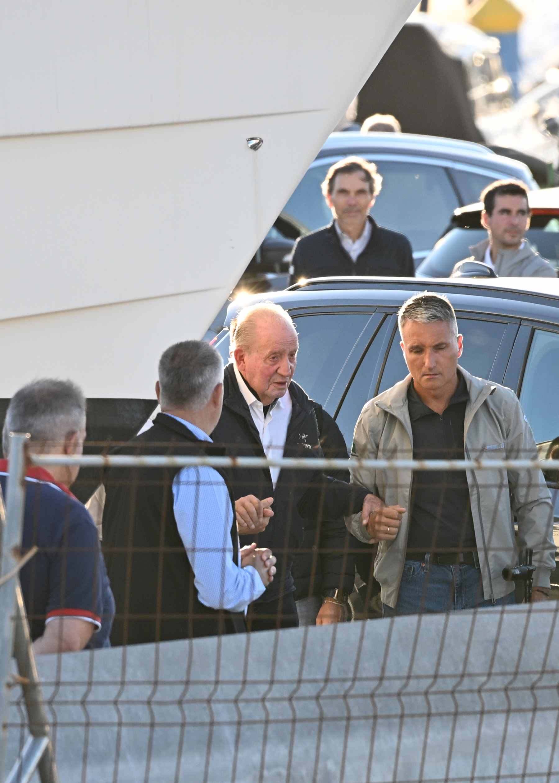 El Rey Juan Carlos I en Sangenjo. (Foto: Europa Press)