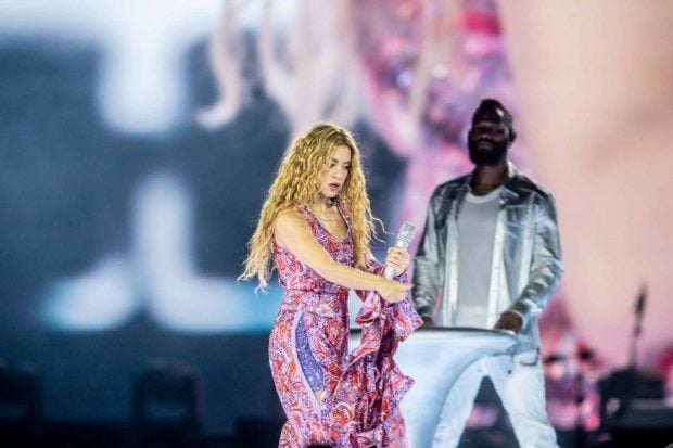 Shakira en el primer concierto de su residencia en Madrid. (Foto: Europa Press)