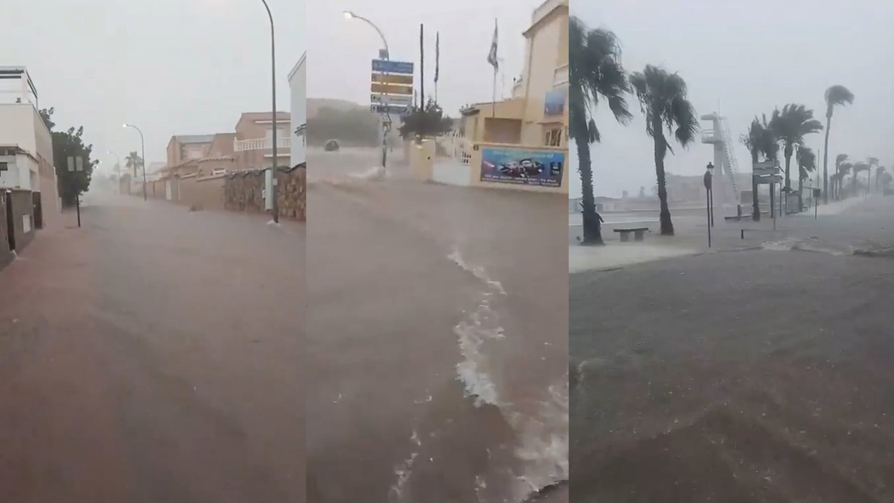 Las imágenes más impactantes de las lluvias torrenciales en Alicante con calles anegadas y fuertes inundaciones