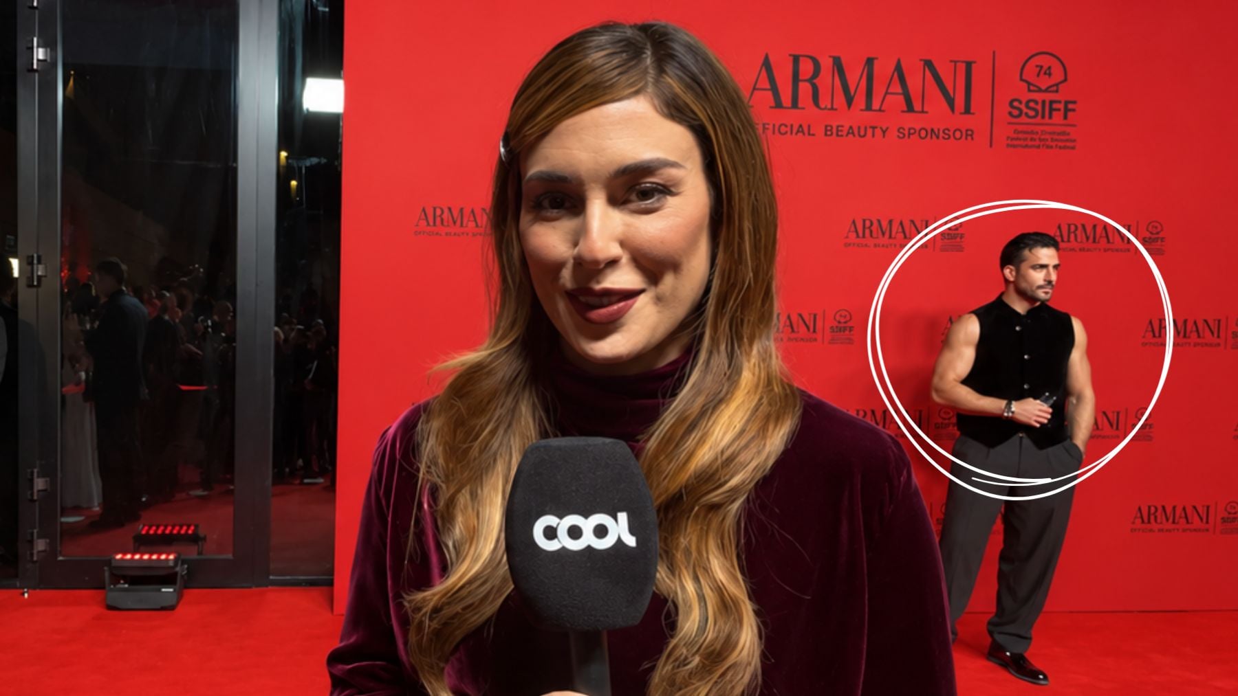 Blanca Suárez en la fiesta de Armani. (Foto: COOL)