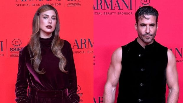 Blanca Suárez y Miguel Ángel Silvestre en la fiesta de Armani. (Fotos: Europa Press)