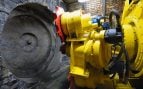 Rueda de corte de una tuneladora de gran diámetro con sus discos de acero