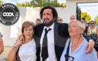 Rafael Amargo en el último adiós a su padre. (Foto: COOL)