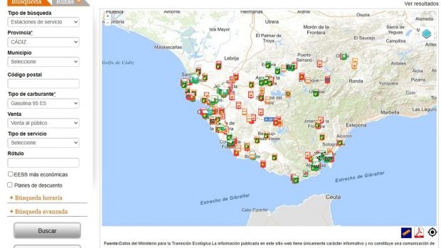 precio gasolina 23 septiembre Andalucía