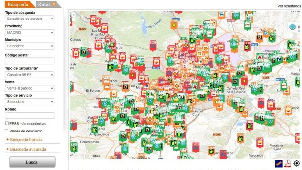 precio gasolina 24 septiembre Madrid