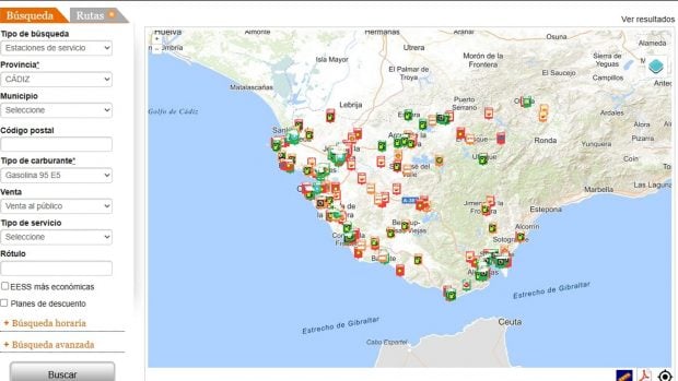 precio gasolina 25 septiembre Andalucía