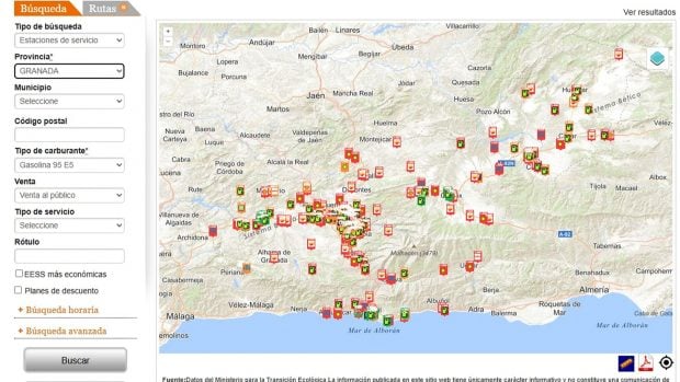 precio gasolina 27 septiembre Andalucía