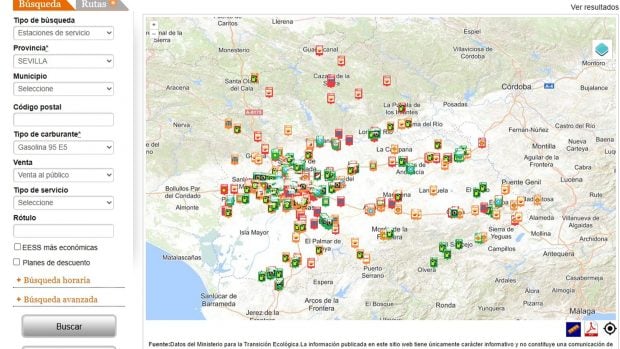 preico gasolina 28 septiembre Andaluc&iacute;a
