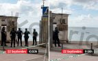 Así está hoy la frontera de El Tarajal con apenas un guardia civil custodiando la entrada por la que entraron 80.000 invasores