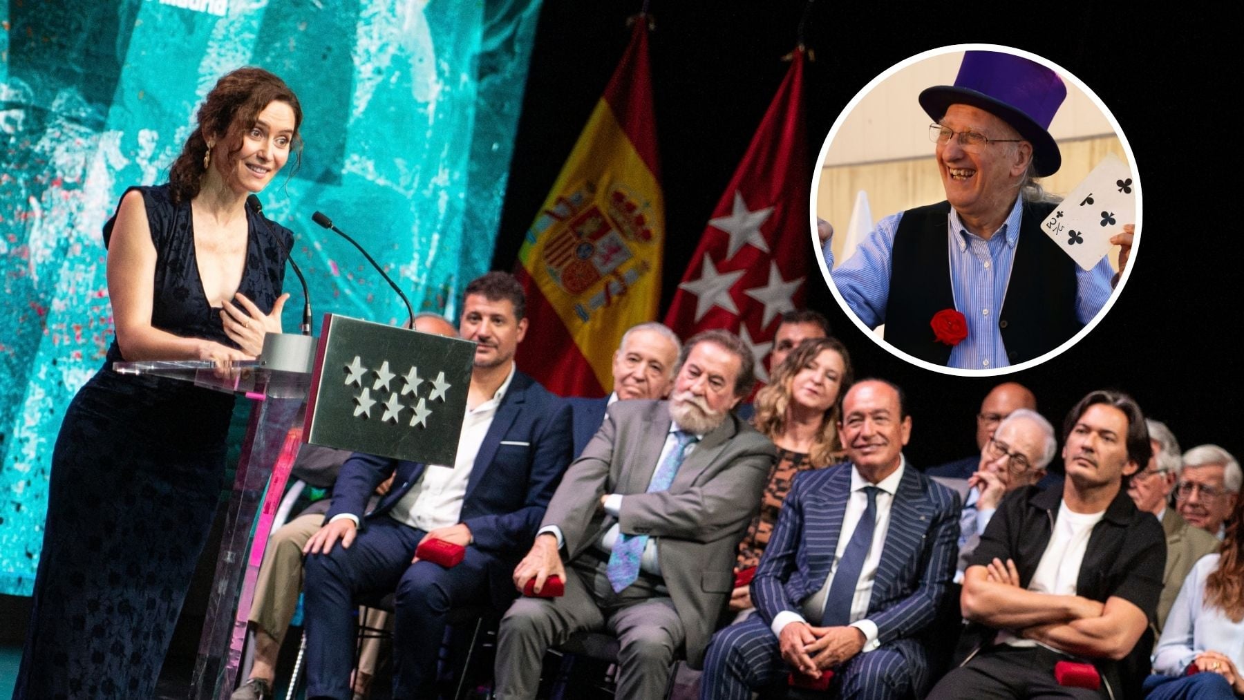 La presidenta de la Comunidad de Madrid, Isabel Díaz Ayuso durante la entrega de premios. (Foto: EP)