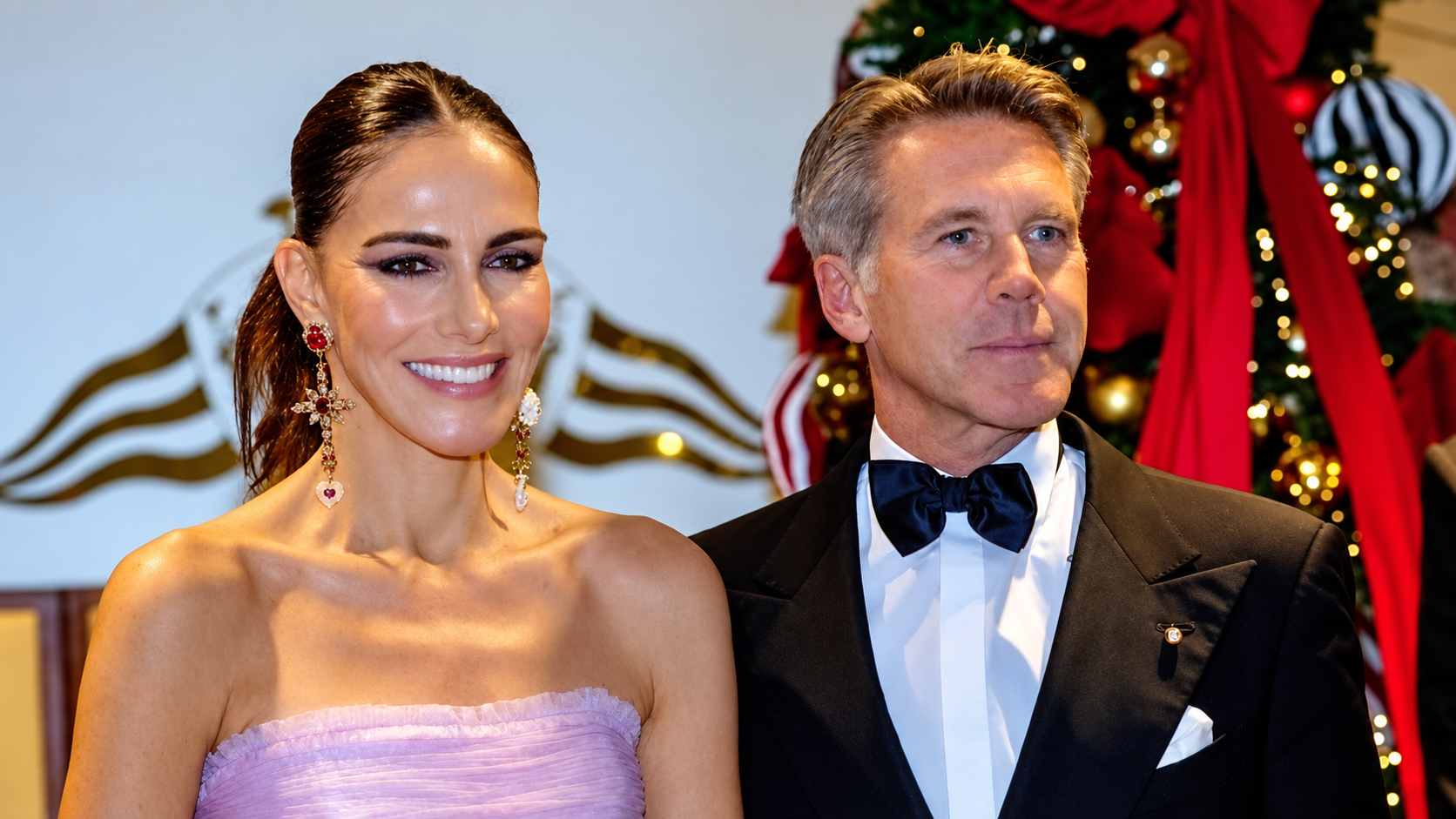 Adriana Abascal y el principe Emanuele Filiberto de Saboya en la fiesta en Madrid. (Foto: Europa Press)