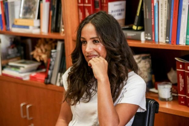 Begoña Villacís durante una entrevista. (Foto: Europa Press)