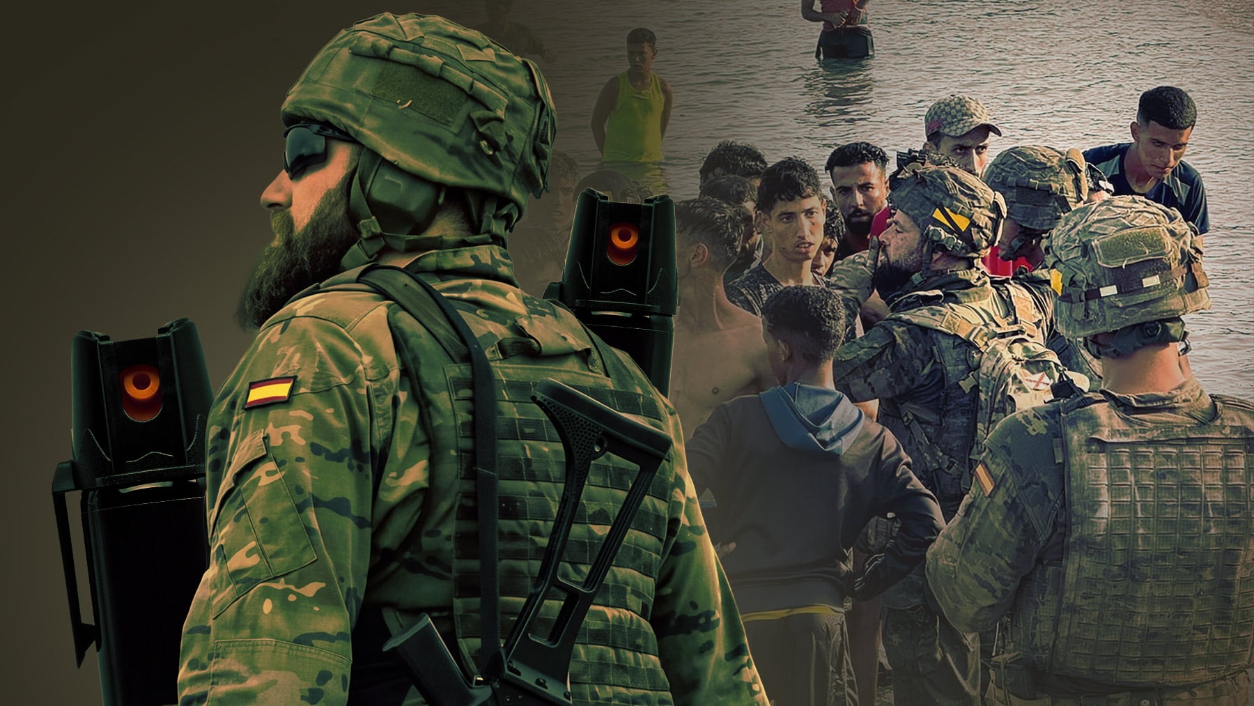 El Gobierno reacciona a las agresiones a los militares en Ceuta dotándolos de... ¡spray pimienta!