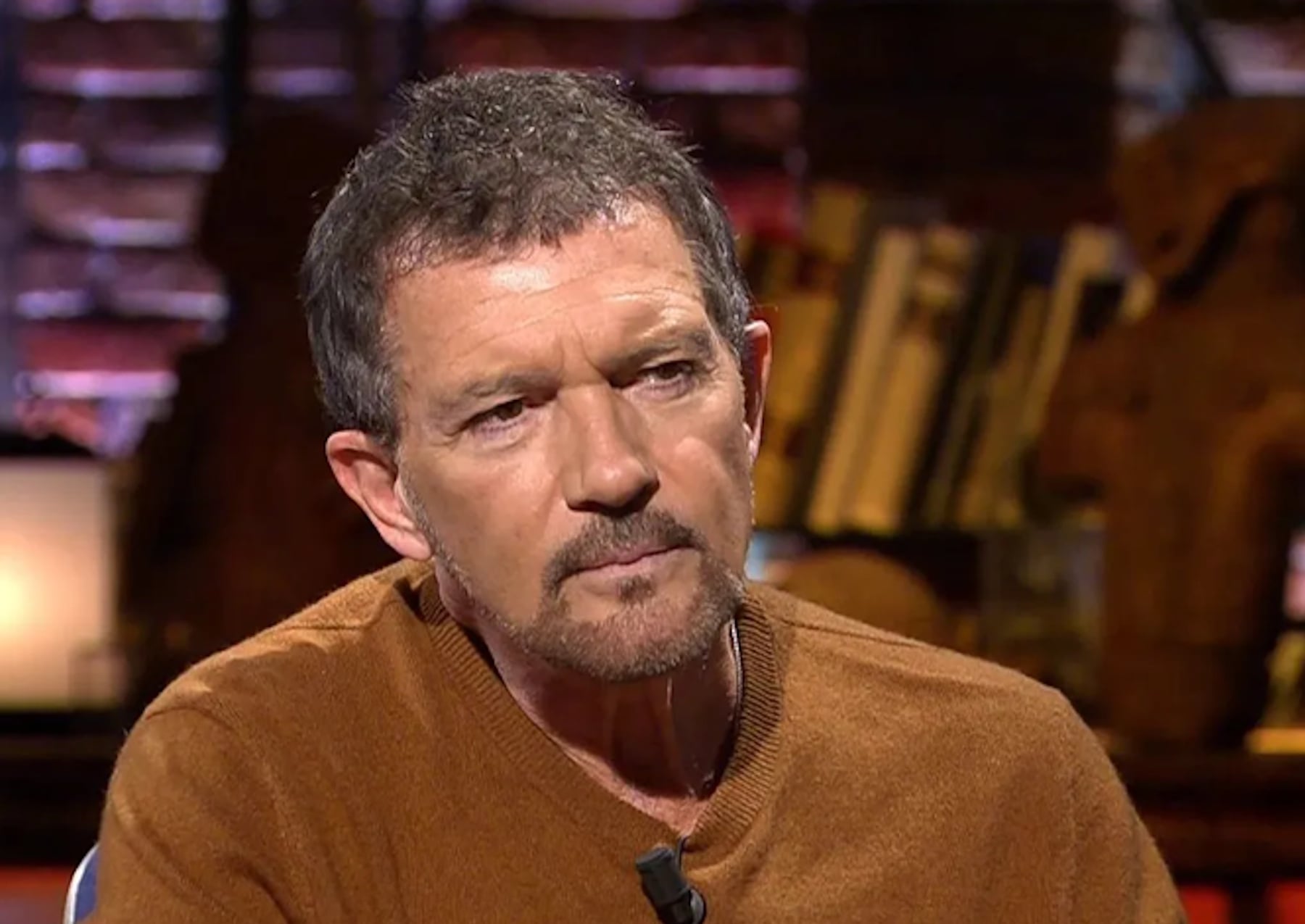 Antonio Banderas en televisión. (Foto: Mediaset)