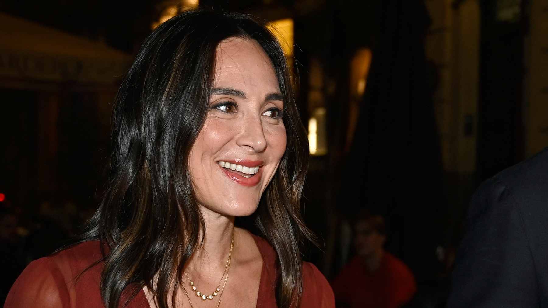 Tamara Falcó en el Teatro Real. (Foto: Europa Press)