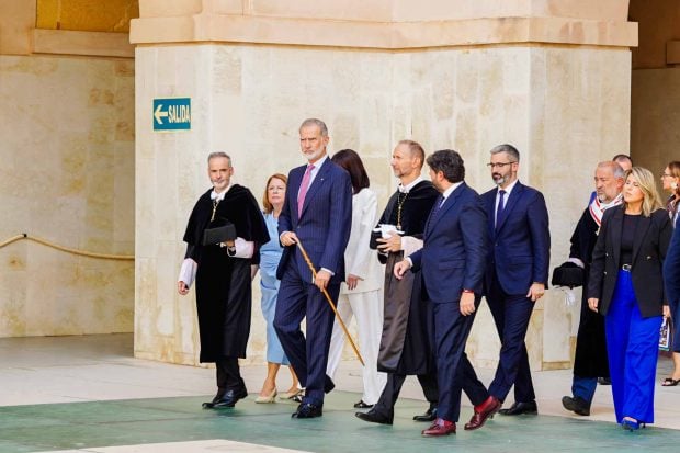 El Rey Felipe VI en un acto oficial en Cartagena. (Foto: Europa Press)