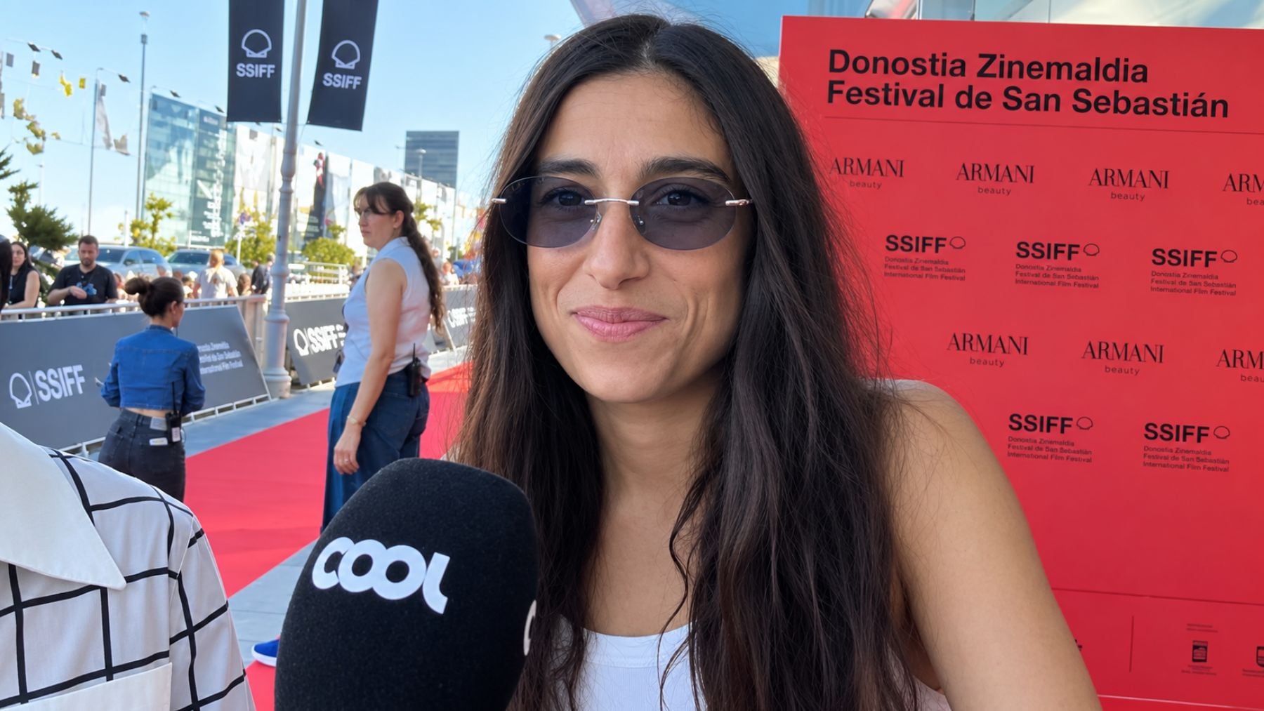 Carolina Yuste en el Festival de Cine de San Sebastián. (Foto: COOL)