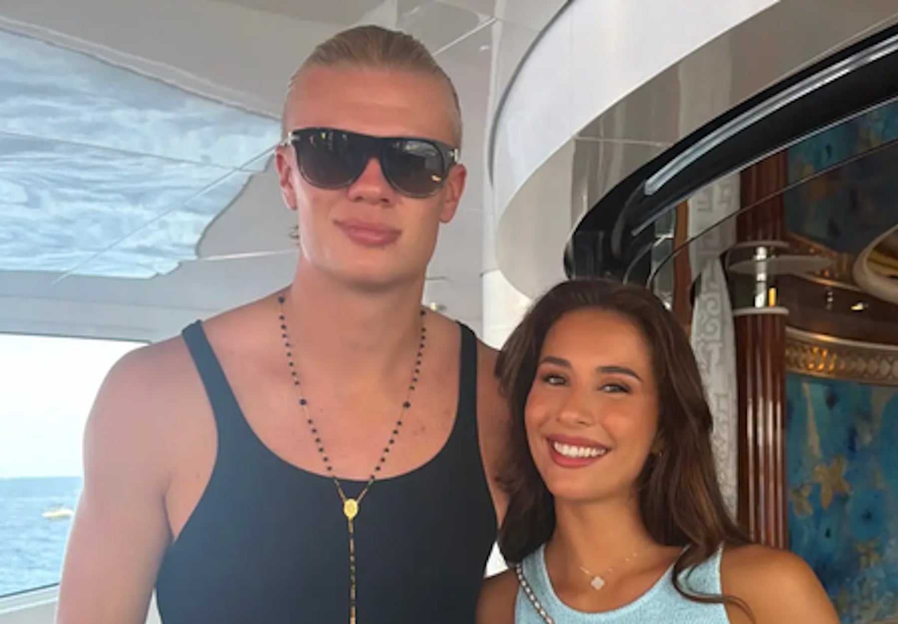 Isabel Haugseng con Haaland. (Foto: Instagram)