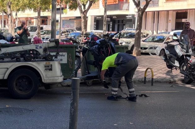 accidente ex novia palma plaza del tubo moto