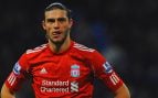 Andy Carroll, con el Liverpool (Getty).
