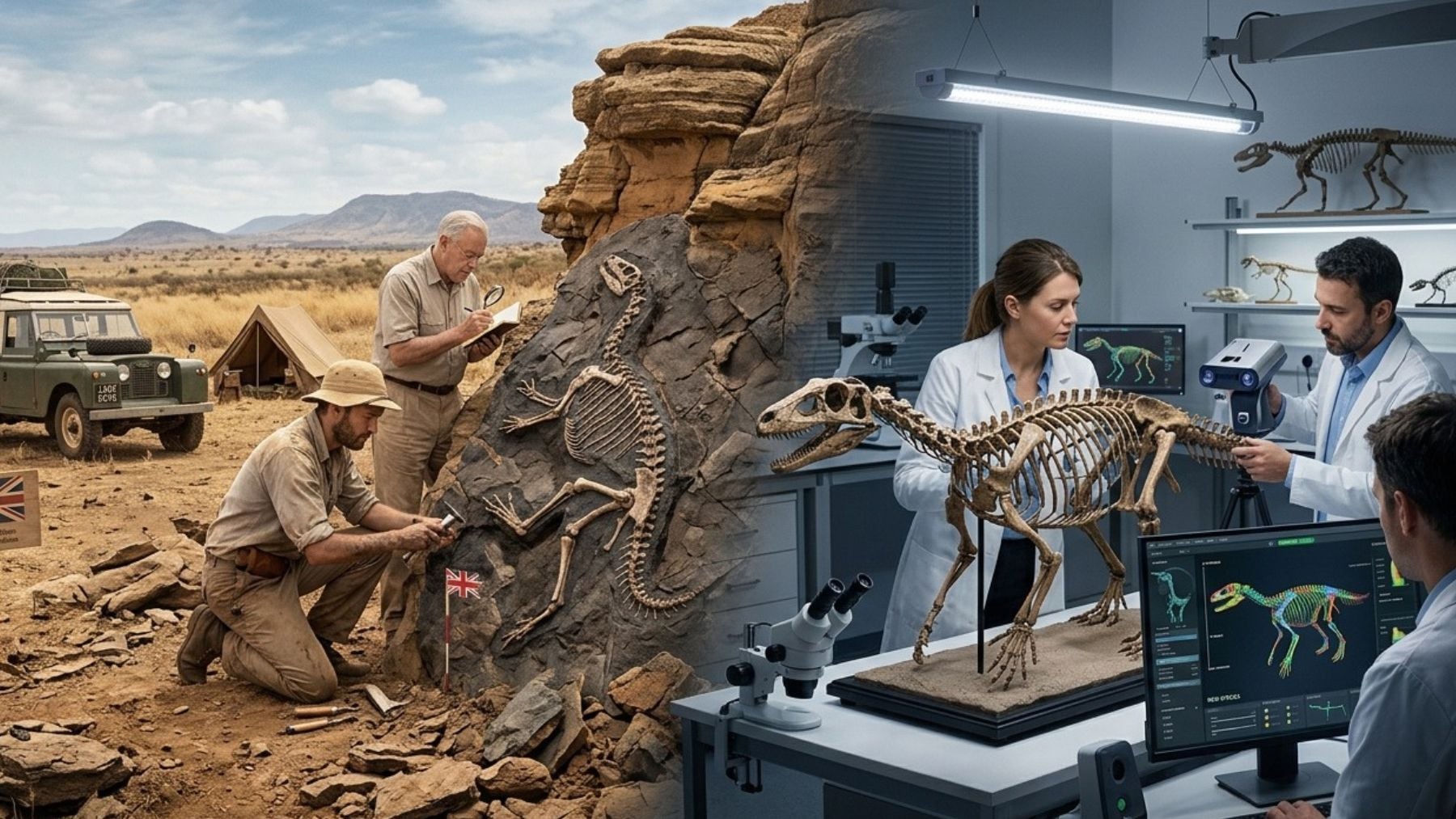 En 1963 una expedición británica descubrió un fósil de 240 millones de años en Tanzania: hoy descubren que era de una nueva especie animal desconocida