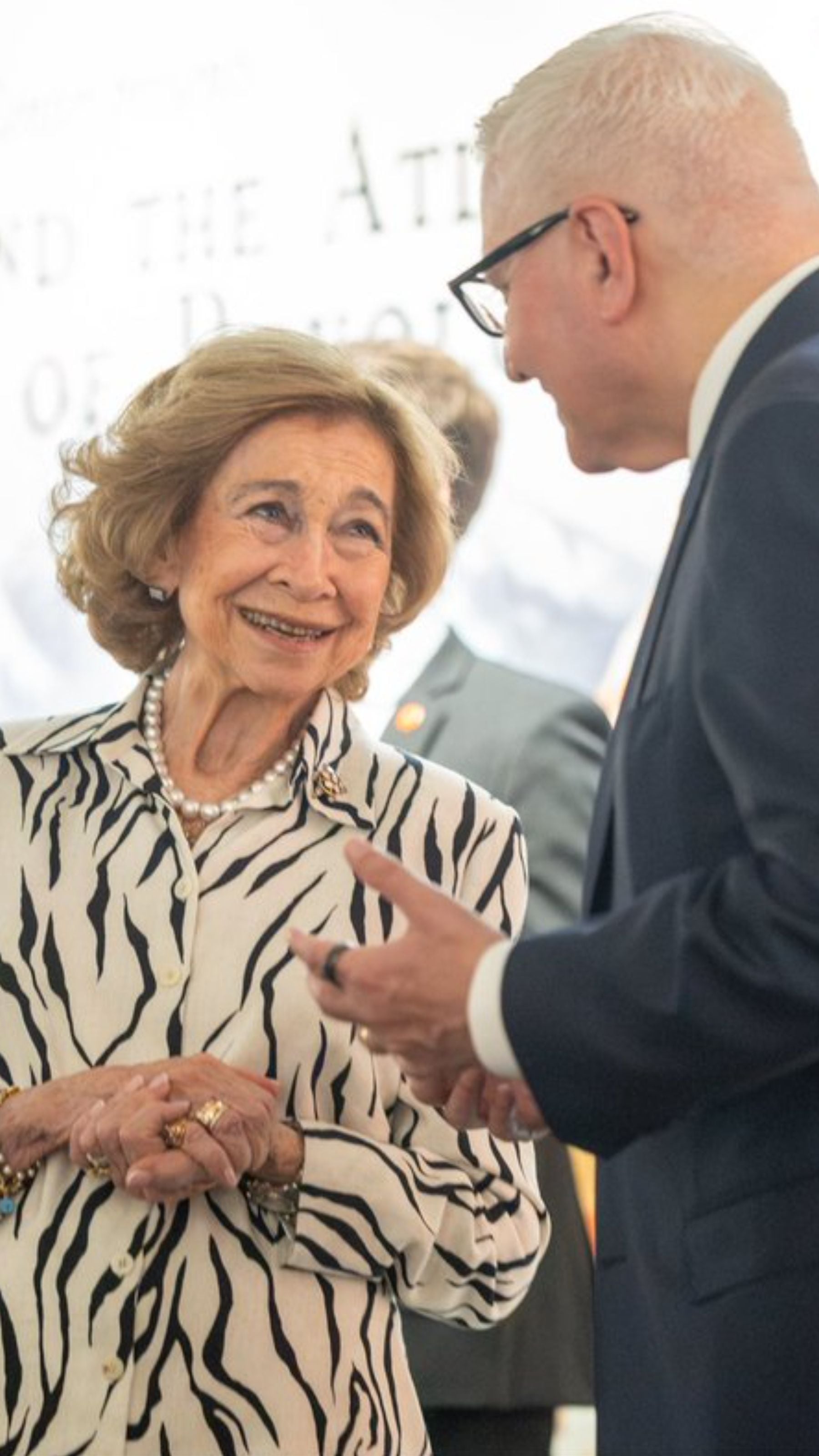 La Reina Sofía en un acto oficial en Nueva Orleans. (Foto: Casa Real)