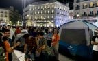 Radicales de izquierda acampan en Sol tras la manifestación por la vivienda y buscan reeditar el 15M
