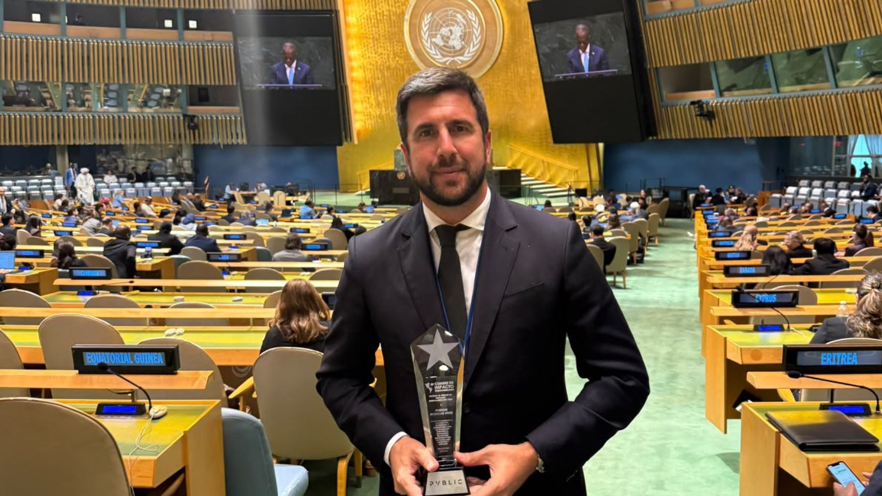 Enrique Riquelme, protagonista en la ONU: recibe el Premio de Impacto Iberoamericano 2026