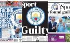 La prensa inglesa también condena al City: «Culpable, se enfrenta al castigo más severo del fútbol»