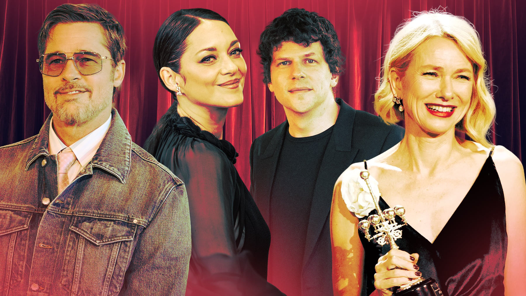 Brad Pitt, Marion Cotillard, Jesse Eisenberg y Naomi Watts, protagonistas del festival.