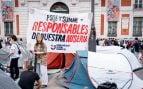 La ultraizquierda acampada de Sol se rebela contra Sánchez: «Ya está bien de hacerse el loco con la vivienda»