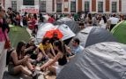 Acampada de la ultraizquierda en Sol.