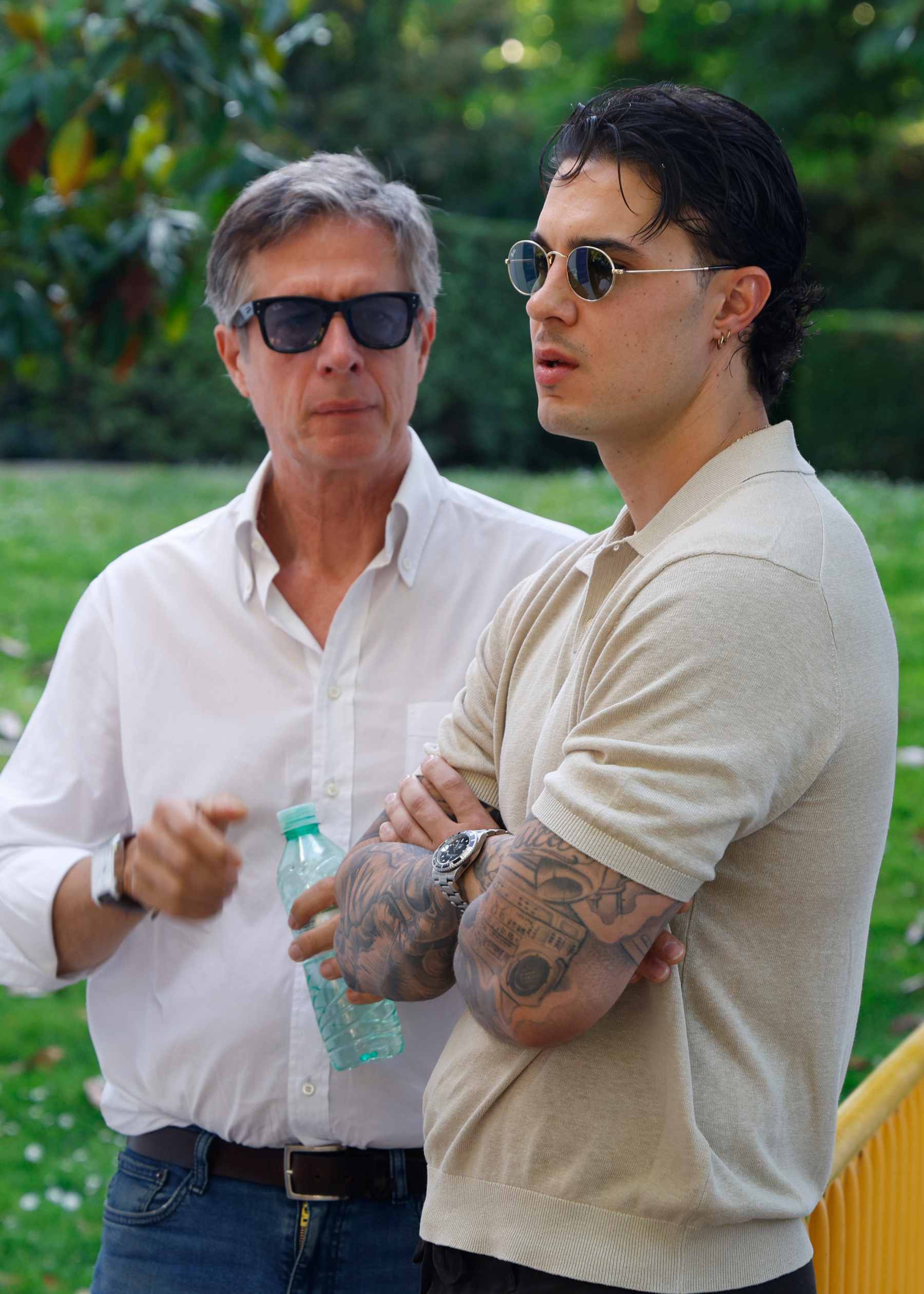 Carlo Costanzia padre e hijo en Madrid. (Foto: Europa Press)
