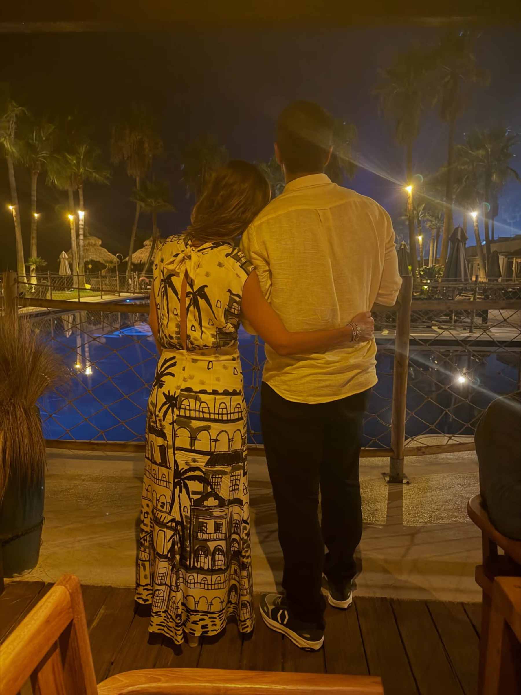 Ana Boyer y Fernando Verdasco durante una cena romántica. (Foto: anaboyer)