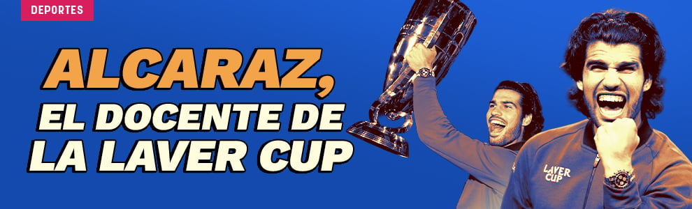 Alcaraz, el docente precoz de la Laver Cup: Disfruto dando consejos; a veces parece que hablo mucho