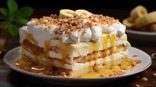 Postre de banana
