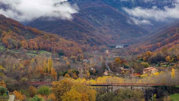 Otoño en Hervás (Cáceres), en el Valle del Ambroz.