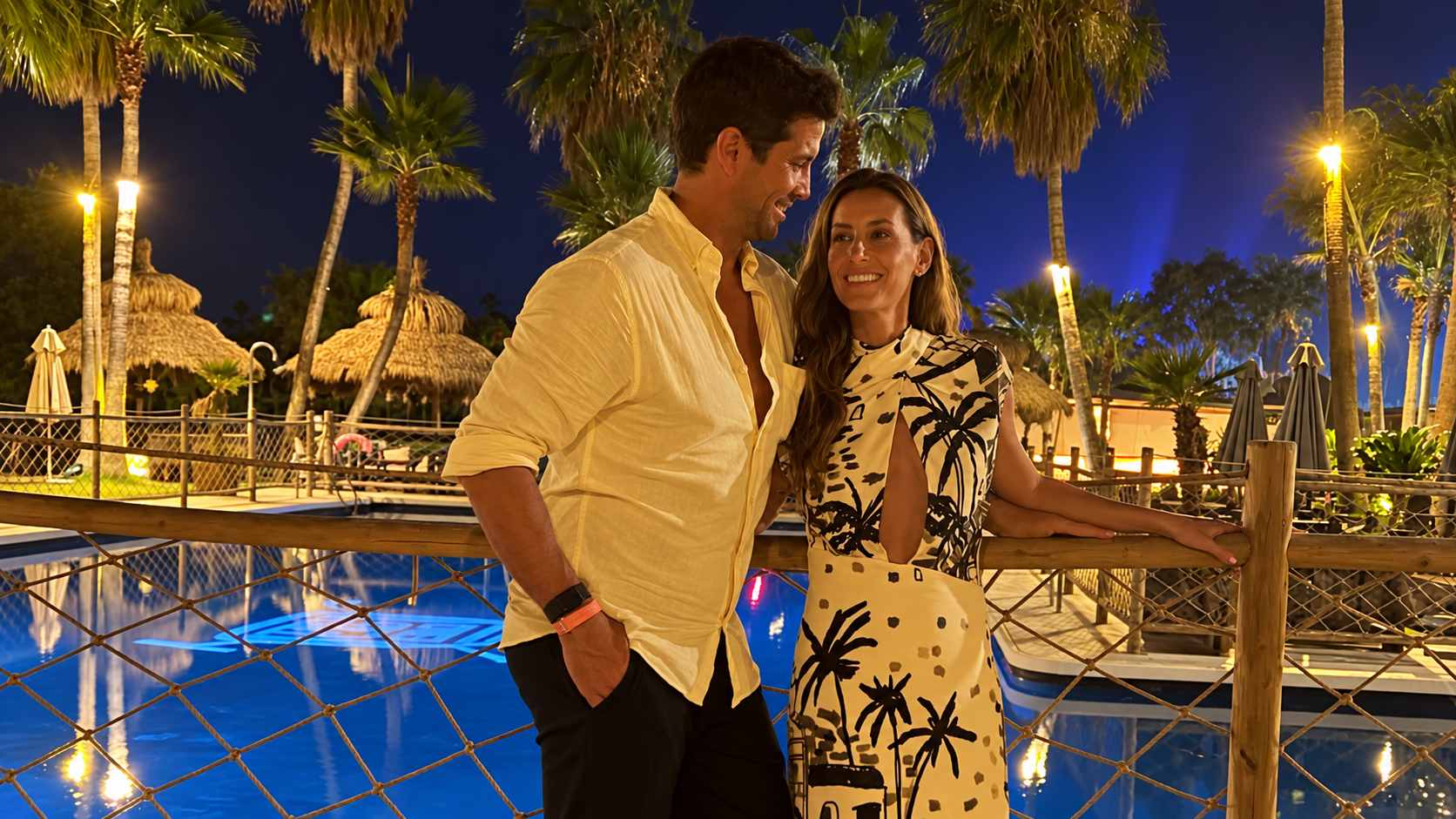 Ana Boyer y Fernando Verdasco durante una cena romántica. (Foto: anaboyer)