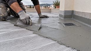Impermeabilizar terraza, malla para impermeabilizar terraza, cómo impermeabilizar terraza, truco albañiles.