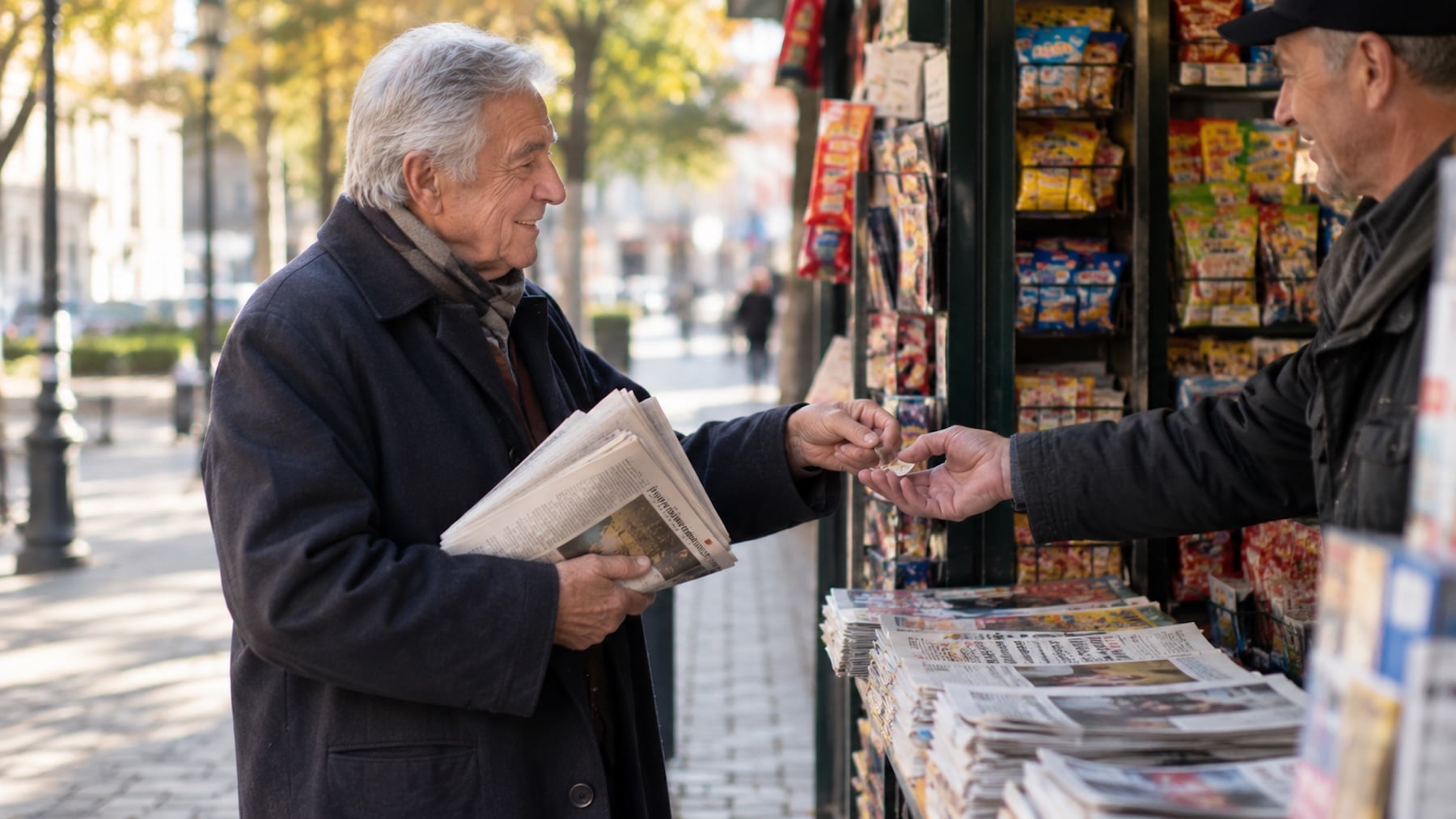 La psicología dice que las personas de más de 65 años que aún compran el periódico a diario no lo hacen por nostalgia, sino por el estímulo cognitivo que supone