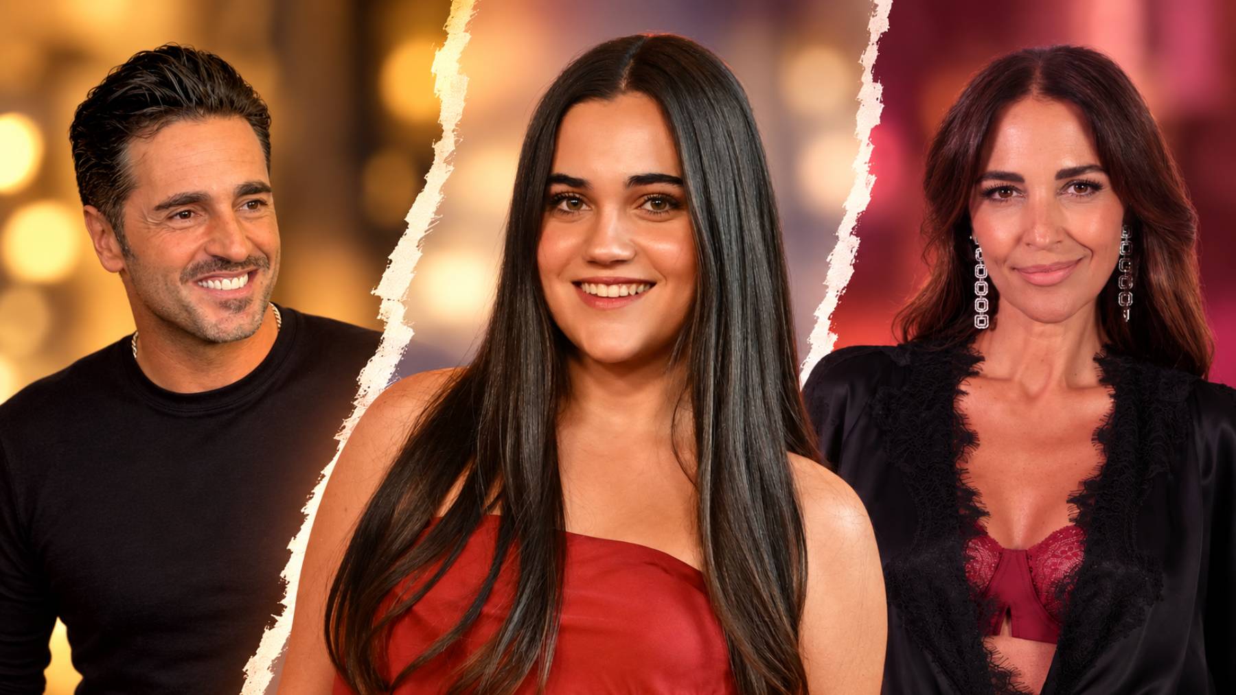 David Bustamante, Daniella Bustamante y Paula Echevarría. (Foto: Europa Press)
