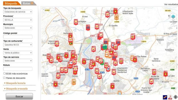precio gasolina 2 octubre Andalucía