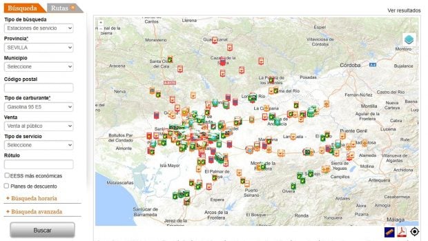 precio gasolina 29 septiembre Andaluc&iacute;a