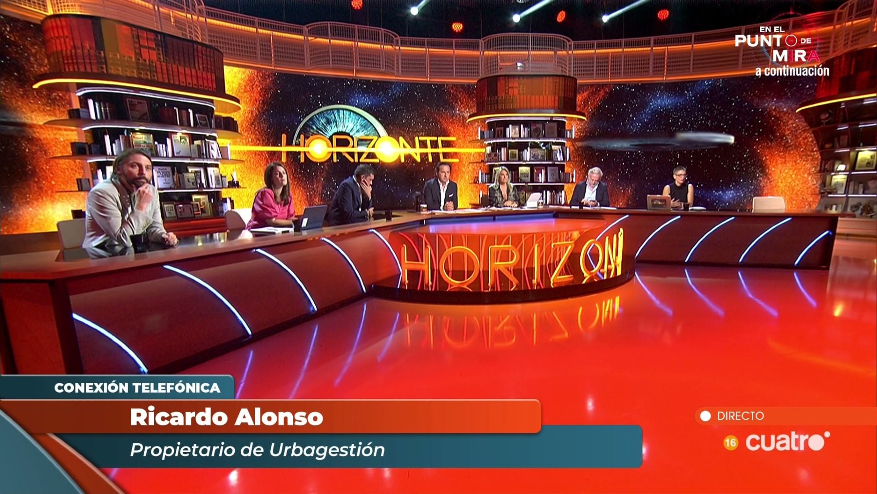 Ricardo Alonso, propietario de Urbagestión, habla telefónicamente para ‘Horizonte’ (Cuatro).