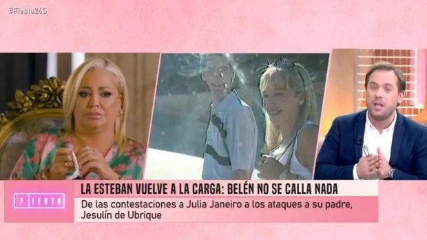 El periodista Sa&uacute;l Ortiz en el programa Fiesta (Mediaset).