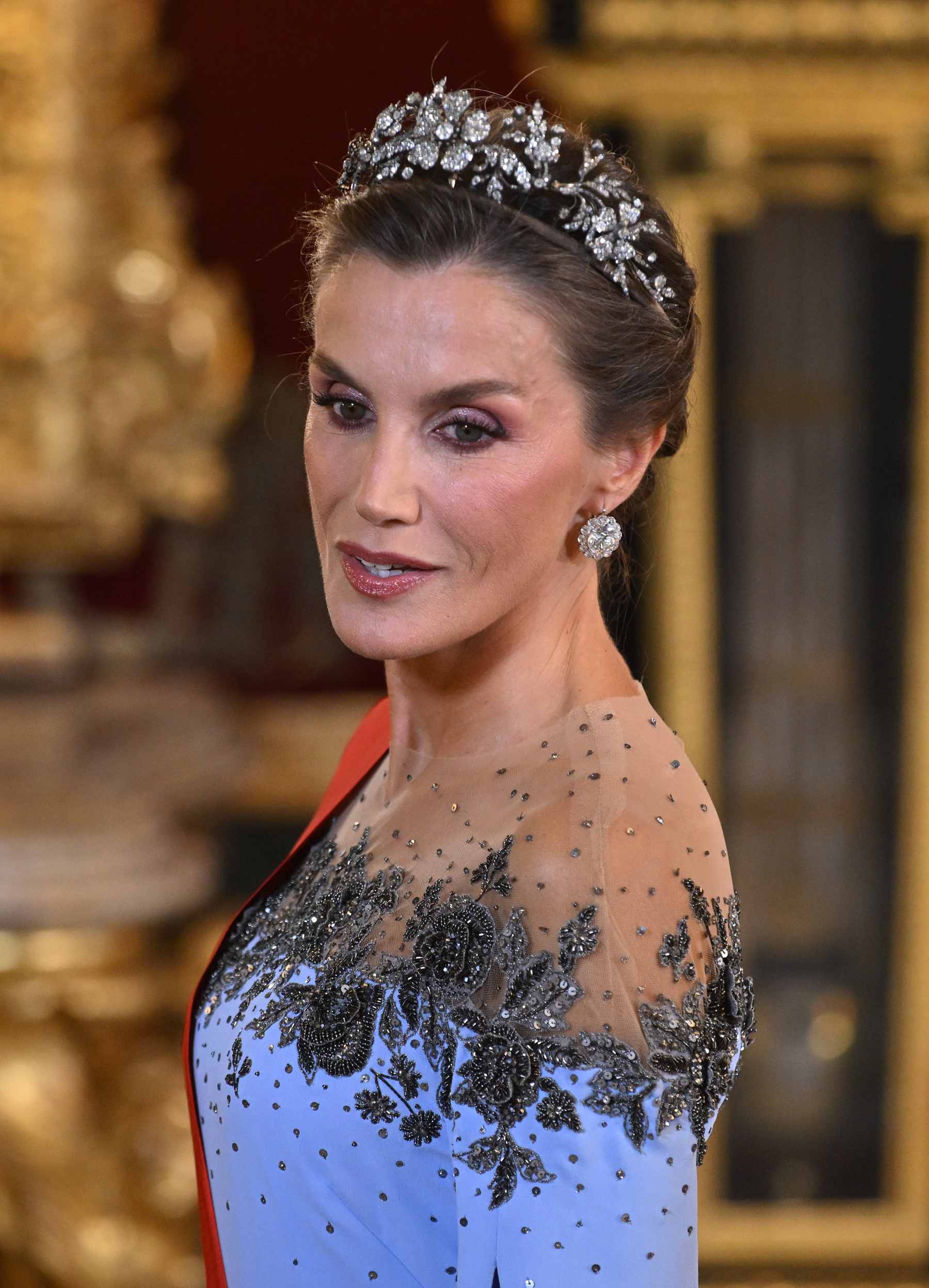 La Reina Letizia en eln Palacio Real. (Foto: Europa Press)