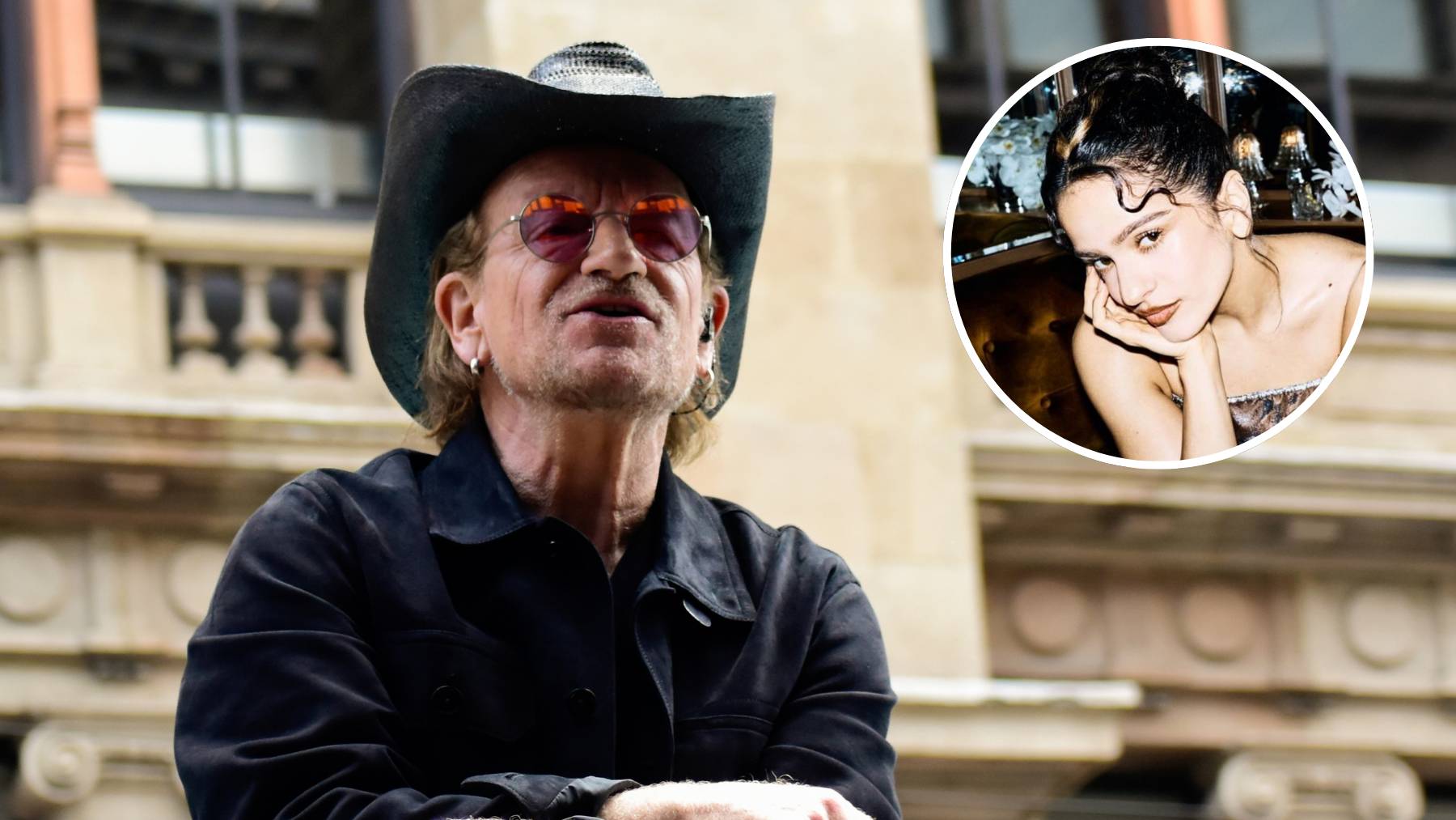 Bono y Rosalía. (Foto: Europa Press)