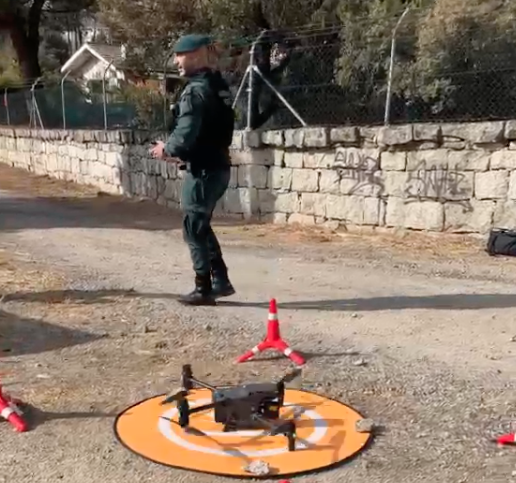 La Guardia Civil usa drones para reconstruir el crimen.