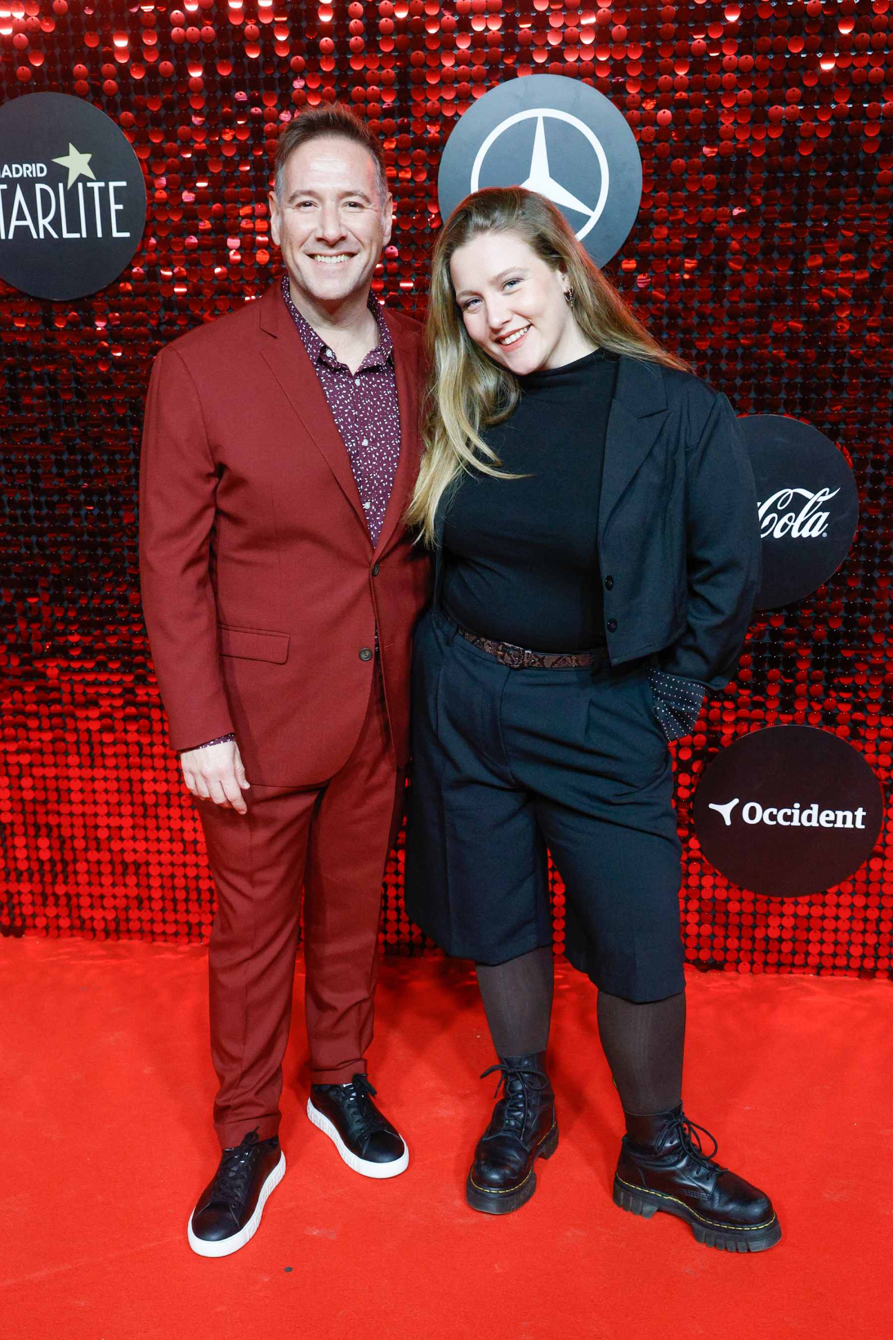 Carlos Latre y su hija Candela en un photocall. (Foto: Europa Press)